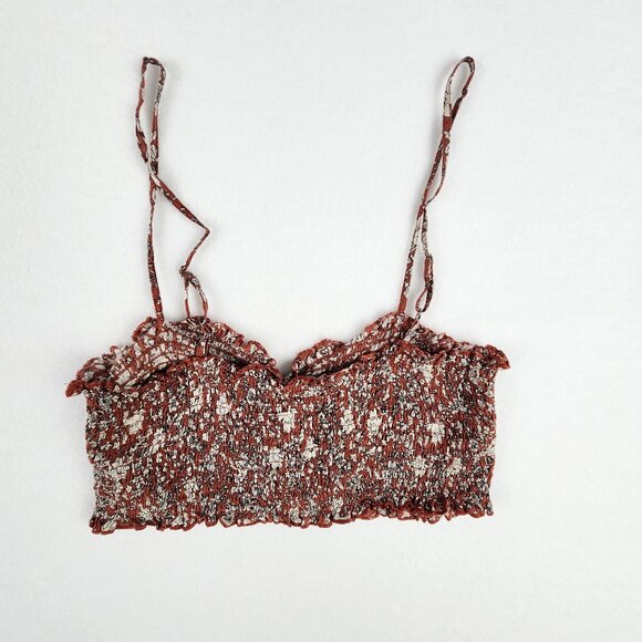 Free People Red and White Crop Top - Picture 3 of 7